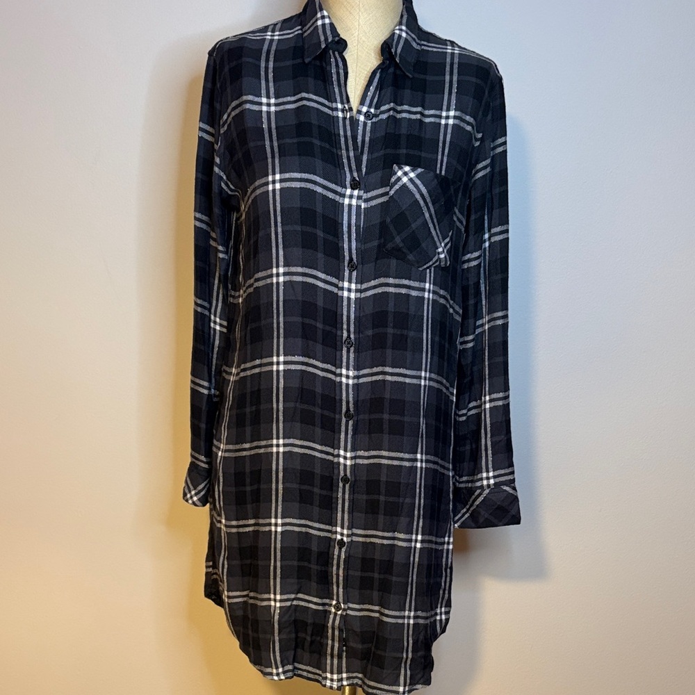 Rails Purple and Black Women's Dress X Small